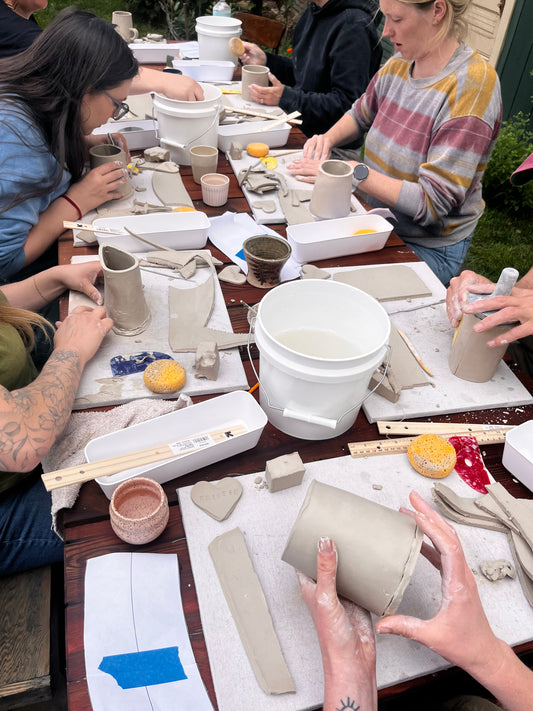 Mug Handbuilding Workshop at Brew Coffee